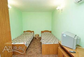 Фото номера Двухместный номер с 2 отдельными кроватями и общей ванной комнатой Гостиница Гостевой Дом 777 г. Ольгинка 6